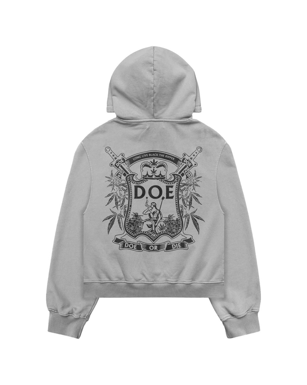 DOE or DIE Coat Of Arms - Vintage Heavyweight Hoody