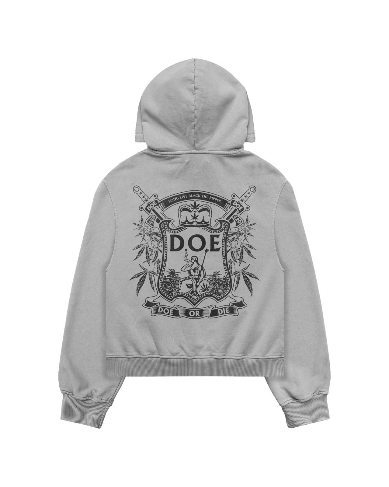 DOE or DIE Coat Of Arms - Vintage Heavyweight Hoody