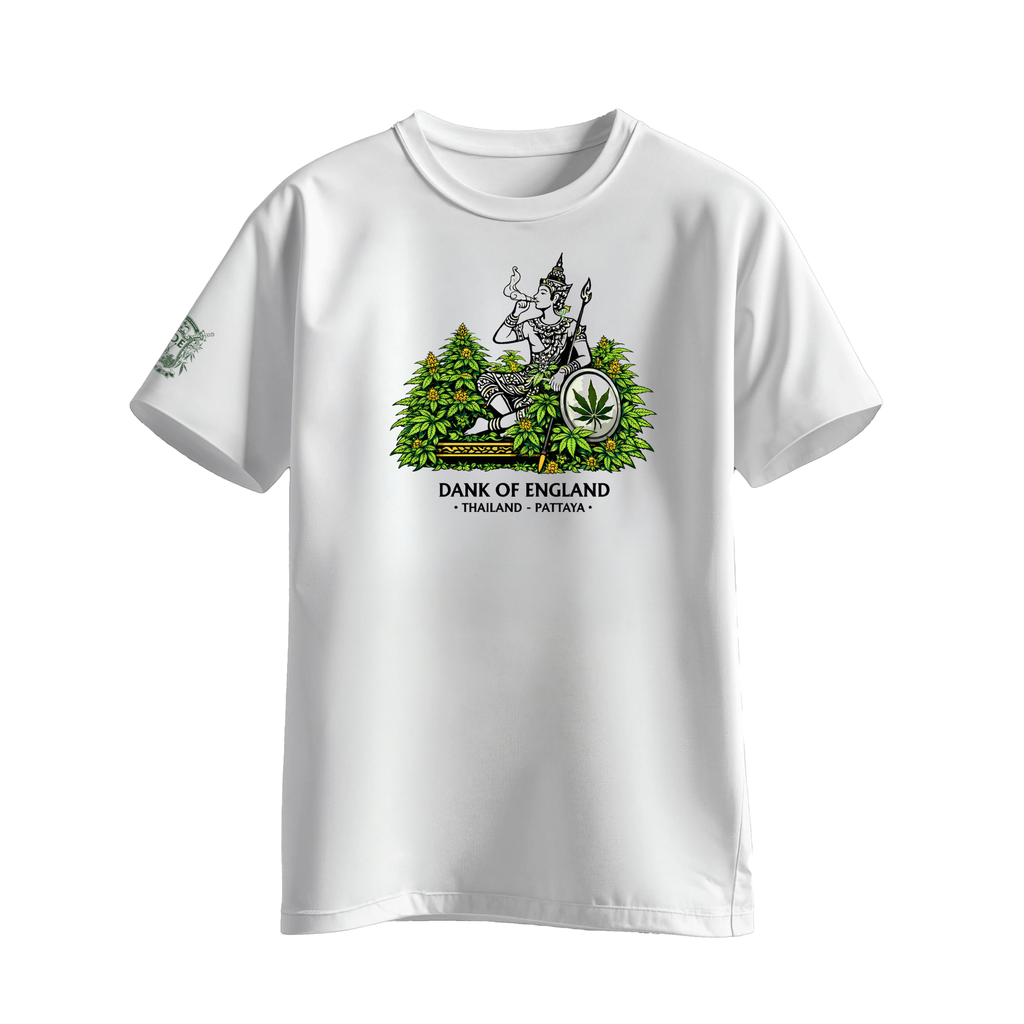 DOEPATTAYA Botanical logo - T-SHIRT - White