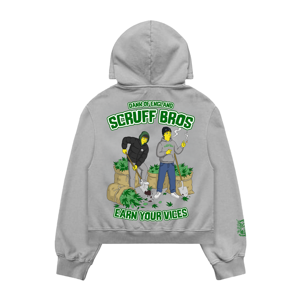 DOE X SCRUFF BROS HOODY GREY