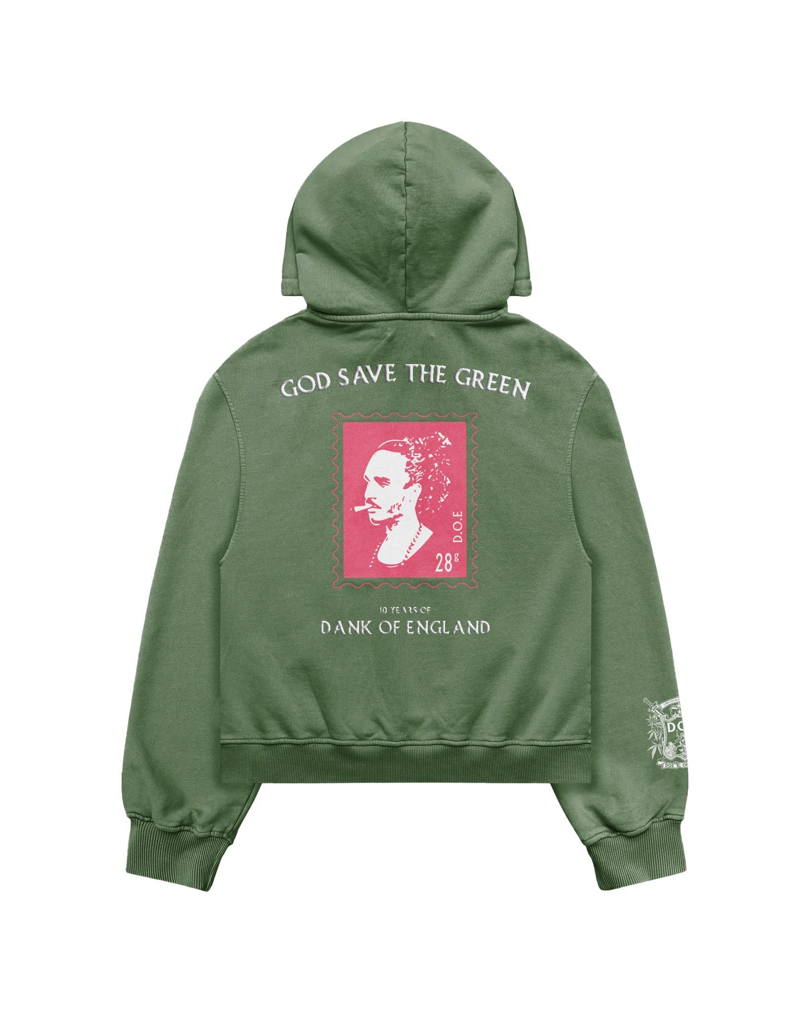 God Save The Green X BTR Stamp - Vintage Heavyweight Hoody