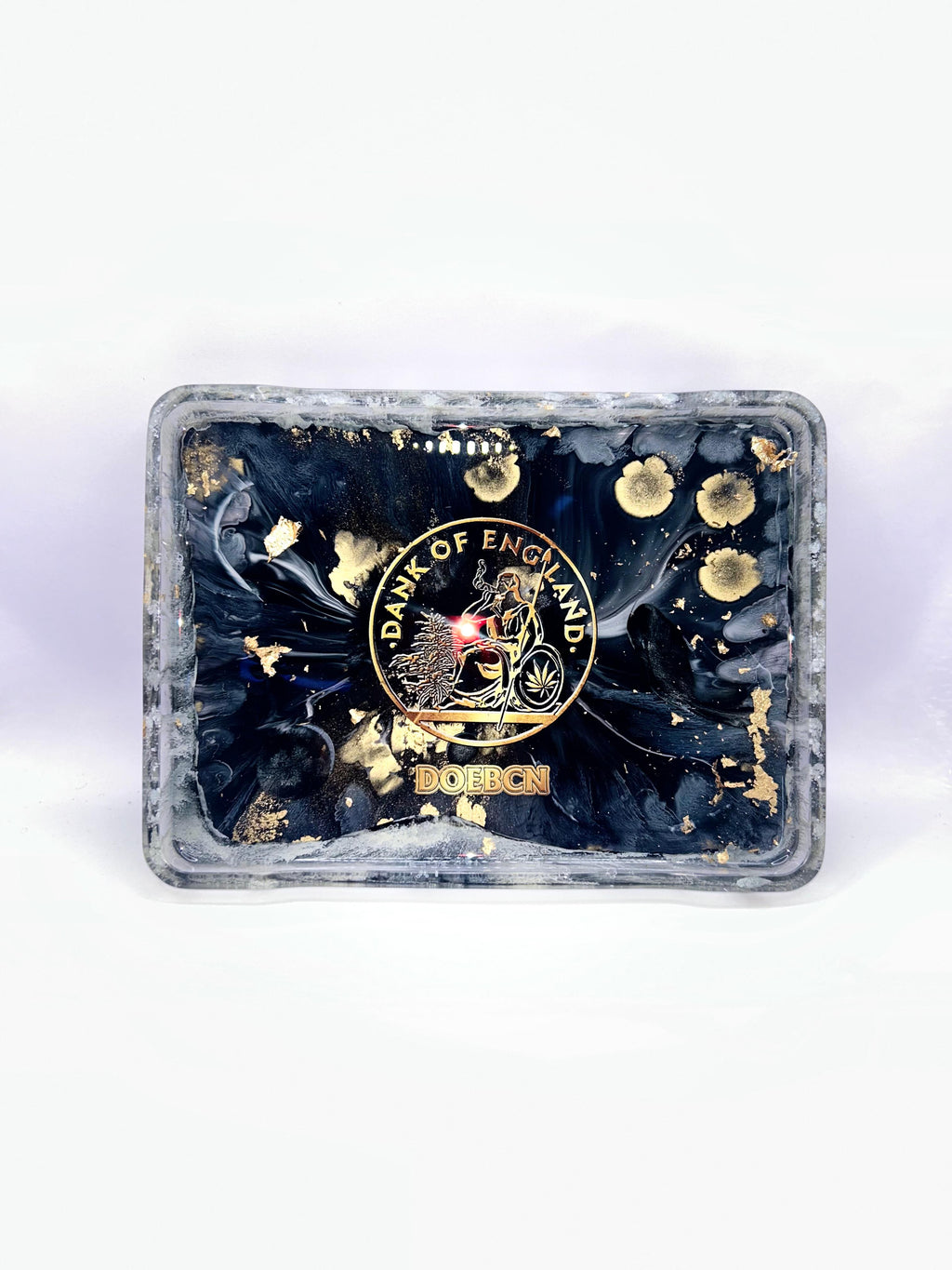 RARE DOE Hand made Multi Colour, Resin, Rolling Tray