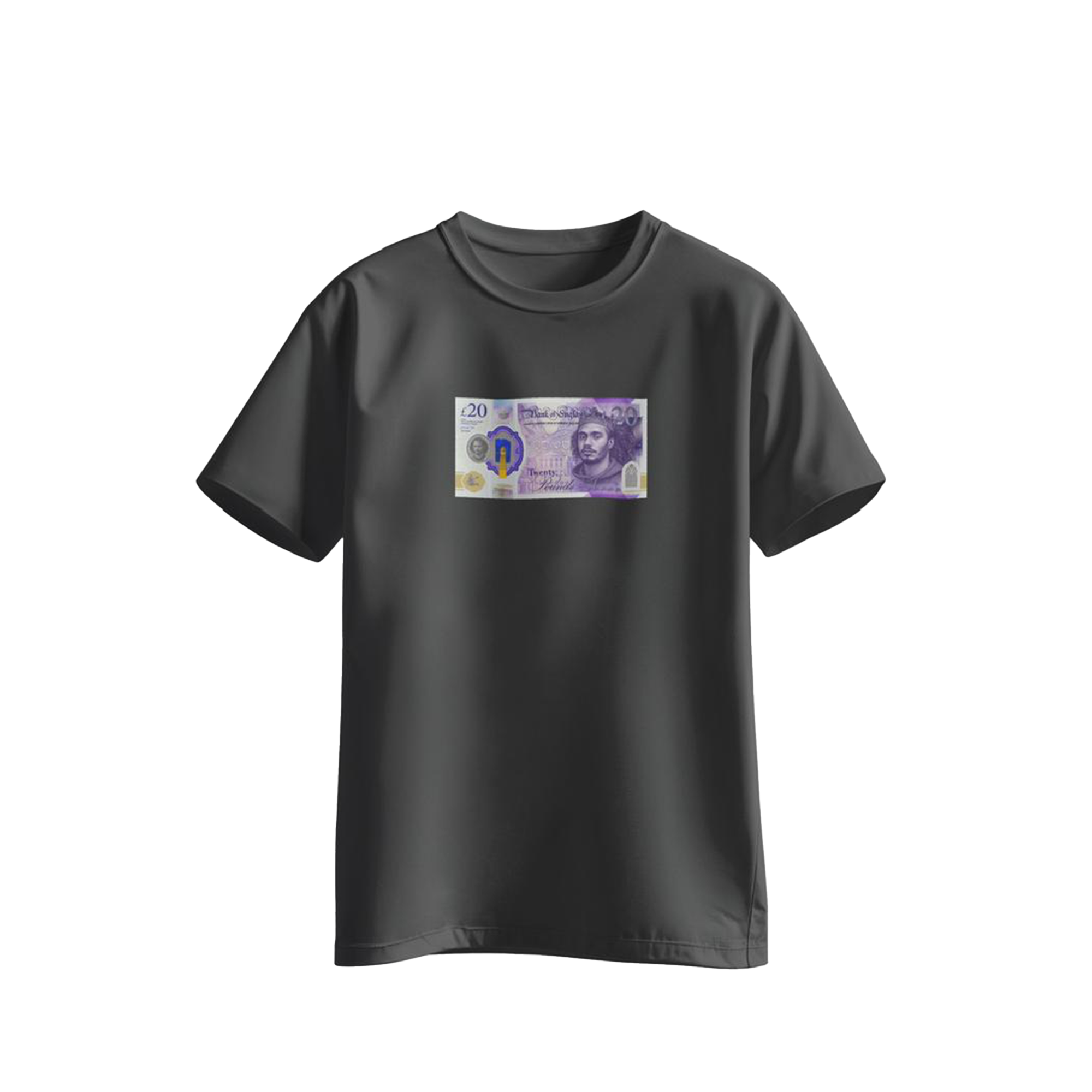 DOE BTR 20 Note - T-Shirt - Dark Charcoal